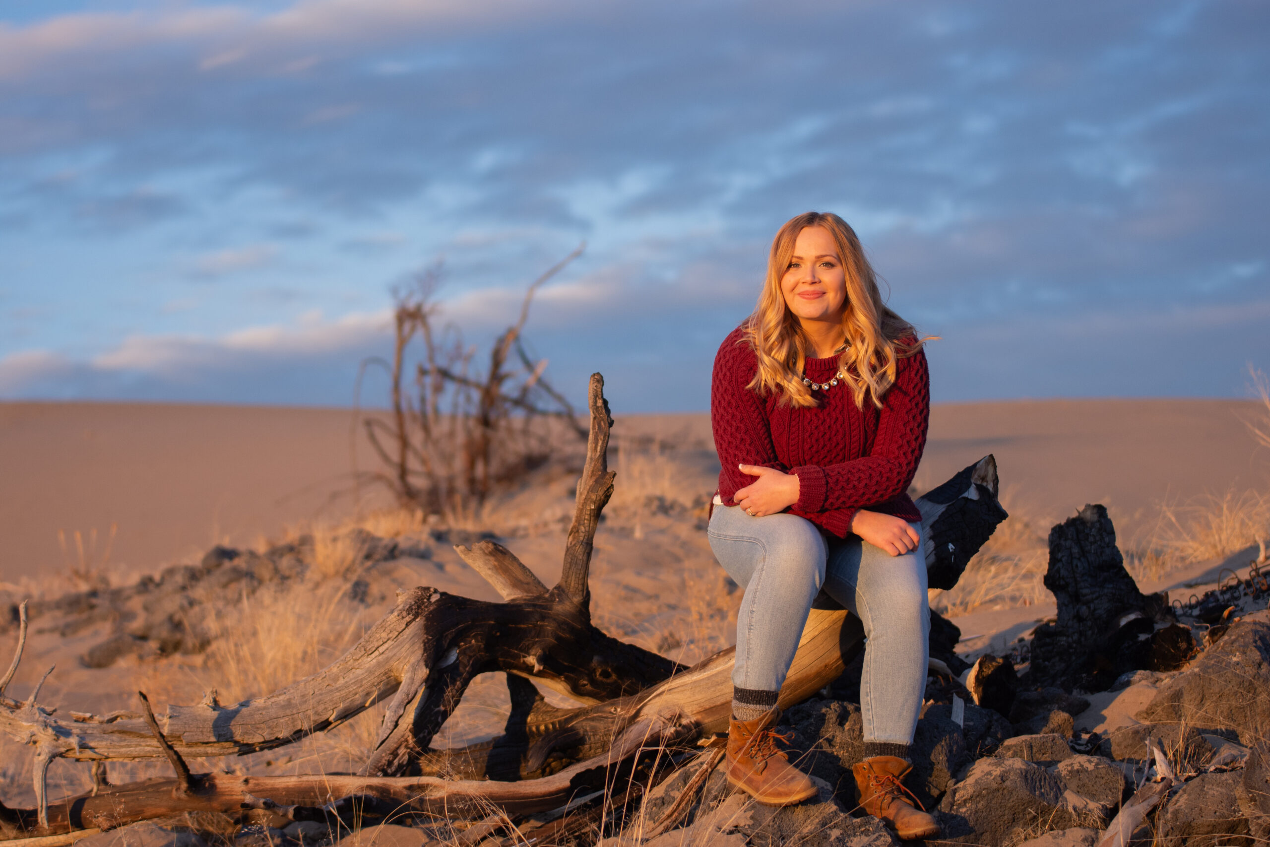 Golden Hour Portraits with Chloe at the Saint Anthony Sand Dunes