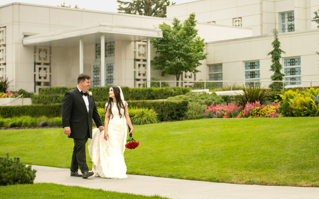 LDS wedding at Idaho Falls Temple